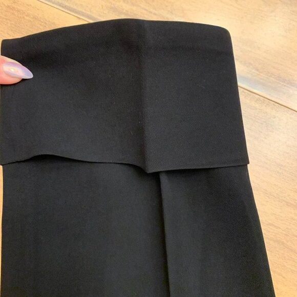 NWOT Vince Cuffed Crepe Suiting Trouser Size 0 Black - Picture 4 of 10